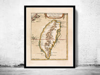 Vintage Map of Taiwan 1763 | Vintage Poster Wall Art Print | Wall Map Print | Old Map Print | Map Gift | Anniversary gift