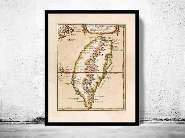 Vintage Map of Taiwan 1763 | Vintage Poster Wall Art Print | Wall Map Print | Old Map Print | Map Gift | Anniversary gift