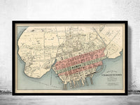 Old Map of Charlottetown Canada 1880 Vintage Map | Vintage Poster Wall Art Print | Wall Map Print | Old Map Print | Map Gift