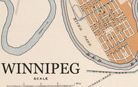 Old Map of Winnipeg Canada 1915 Vintage Map | Vintage Poster Wall Art Print | Wall Map Print | Old Map Print | Map Gift | Anniversary gift