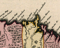 Old Map of Jamaica 1705 Vintage Map of Jamaica | Vintage Poster Wall Art Print | Wall Map Print | Old Map Print | Map Gift