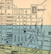 Vintage map of Manchester New Hampshire 1876 | Vintage Poster Wall Art Print | Wall Map Print | Old Map Print | Map Gift| Housewarming Gift