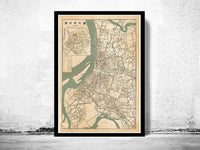 Old Map of Taipei Taiwan 1932 Vintage Map | Vintage Poster Wall Art Print | Wall Map Print | Old Map Print | Map Gift | Anniversary gift