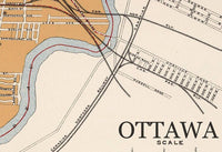 Old Map of Ottawa Canada 1915 Vintage Map | Vintage Poster Wall Art Print | Wall Map Print | Old Map Print | Map Gift | Anniversary gift