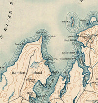 Old Map of Mount Desert Island Maine 1896 Vintage Map | Vintage Poster Wall Art Print | Wall Map Print | Old Map Print | Map Gift