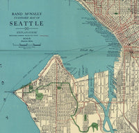 Old Map of Seattle Washington 1924 Vintage Map of Seattle | Vintage Poster Wall Art Print | Wall Map Print | Old Map Print | Map Gift