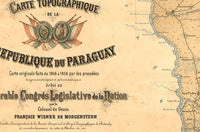 Old Map Paraguay 1873 Vintage Map | Vintage Poster Wall Art Print | Wall Map Print | Old Map Print | Map Gift | Anniversary gift