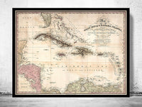 Old Map of Bahamas Bahama Islands 1831 Vintage Map | Vintage Poster Wall Art Print | Wall Map Print | Old Map Print | Map Gift