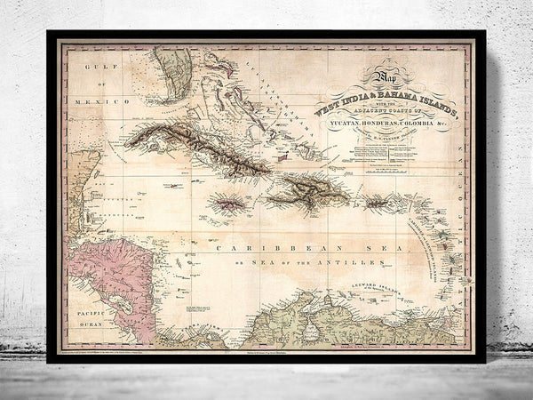 Old Map of Bahamas Bahama Islands 1831 Vintage Map | Vintage Poster Wall Art Print | Wall Map Print | Old Map Print | Map Gift