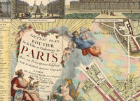 Old Map of Paris 1784 France Vintage Paris Plan Vintage Map Paris | Vintage Poster Wall Art Print | Wall Map Print | Old Map Print