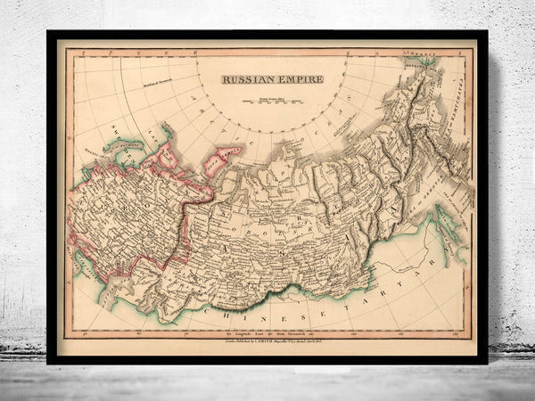 Old Map of Russia Russian Empire 1808 | Vintage Poster Wall Art Print | Wall Map Print | Old Map Print | Map Gift | Anniversary gift