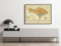 Old Map of Bali Indonesia 1935 Vintage Map | Vintage Poster Wall Art Print | Wall Map Print | Old Map Print | Map Gift | Anniversary gift