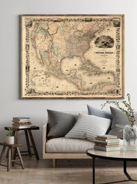 Old Map of United States 1850 Vintage Map | Vintage Poster Wall Art Print | Wall Map Print | Old Map Print | Map Gift | Anniversary gift