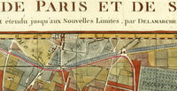 Old Map of Paris 1797 Vintage Map of Paris | Paris Wall Map | Vintage Poster Wall Art Print | Wall Map Print | Old Map Print | Map Gift