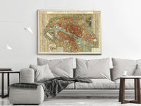 Old Map of Paris 1797 Vintage Map of Paris | Paris Wall Map | Vintage Poster Wall Art Print | Wall Map Print | Old Map Print | Map Gift