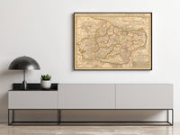 Old Map of Transylvania Romania 1708 Vintage Map | Vintage Poster Wall Art Print | Wall Map Print | Old Map Print | Map Gift