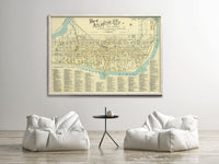 Old map old Atlantic City New Jersey 1891 Vintage Map | Vintage Poster Wall Art Print | Wall Map Print | Old Map Print | Map Gift