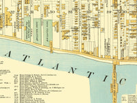 Old map old Atlantic City New Jersey 1891 Vintage Map | Vintage Poster Wall Art Print | Wall Map Print | Old Map Print | Map Gift