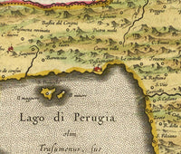 Old Map of Perugia Region Italy 1665 Peruggia Vintage Map | Vintage Poster Wall Art Print | Wall Map Print | Old Map Print | Map Gift