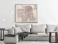 Old Map of San Francisco 1934 Traffic Map Vintage Map | Vintage Poster Wall Art Print | Wall Map Print | Old Map Print | Map Gift