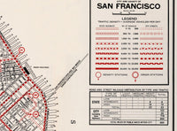 Old Map of San Francisco 1934 Traffic Map Vintage Map | Vintage Poster Wall Art Print | Wall Map Print | Old Map Print | Map Gift