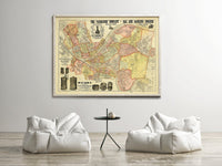 Old Map of Pittsburgh Allegheny 1898 Vintage Map | Vintage Poster Wall Art Print | Wall Map Print | Old Map Print | Map Gift