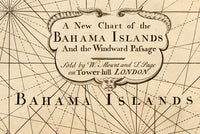 Old Map of Bahamas Bahama Islands 1737 Vintage Map | Vintage Poster Wall Art Print | Wall Map Print | Old Map Print | Map Gift