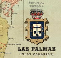 Old Map Las Palmas Canary Islands 1900 Vintage Map | Vintage Poster Wall Art Print | Wall Map Print | Old Map Print | Map Gift