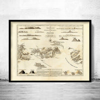 Old Map of Virgin Islands 1775 Vintage Map | Vintage Poster Wall Art Print | Wall Map Print | Old Map Print | Map Gift | Anniversary gift