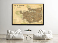 Old Map of Vancouver Canada Vintage Map | Vintage Poster Wall Art Print | Wall Map Print | Old Map Print | Map Gift | Anniversary gift