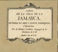 Old Map of Jamaica 1780 Vintage map of Jamaica | Vintage Poster Wall Art Print | Wall Map Print | Old Map Print | Map Gift