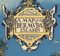 Old Map of Bermuda Islands 1930 Wall Map Print Vintage Map | Vintage Poster Wall Art Print | Wall Map Print | Old Map Print | Map Gift