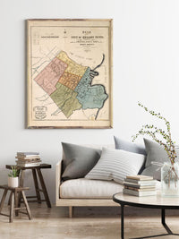 Old map of Hobart Australia 1854 Vintage Map | Vintage Poster Wall Art Print | Wall Map Print | Old Map Print | Map Gift