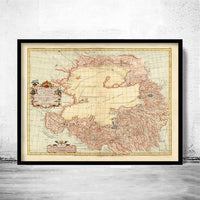 Old Map of Tibet 1737 China Vintage Map | Vintage Poster Wall Art Print | Wall Map Print | Old Map Print | Map Gift | Anniversary gift