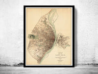 Old map of Saint Louis City St Louis Missouri 1904 Vintage Map | Vintage Poster Wall Art Print | Wall Map Print | Old Map Print | Map Gift