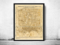 Old Map of Beijing China Peking 1948 Vintage Map | Vintage Poster Wall Art Print | Wall Map Print | Old Map Print | Map Gift