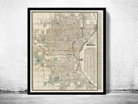 Old Map of Milwaukee 1912 Vintage Map | Vintage Poster Wall Art Print | Wall Map Print | Old Map Print | Map Gift | Anniversary gift