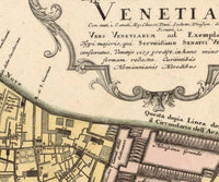 Old Map of Venice 1729 Vintage Map | Vintage Poster Wall Art Print | Wall Map Print | Old Map Print | Map Gift | Anniversary gift