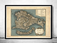 Old Map of Venice Italy 1764 Vintage Map | Vintage Poster Wall Art Print | Wall Map Print | Old Map Print | Map Gift | Anniversary gift