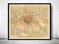 Old Map of Berlin Germany 1805 Vintage Map | Vintage Poster Wall Art Print | Wall Map Print | Old Map Print | Map Gift | Anniversary gift