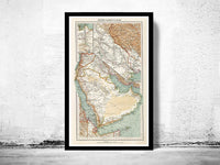 Old Map of Middle East Arabia Vintage map 1929 | Vintage Poster Wall Art Print | Wall Map Print | Old Map Print | Map Gift