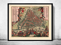 Old Map of Rotterdam Netherlands 1700 Vintage map | Vintage Poster Wall Art Print | Wall Map Print | Old Map Print | Map Gift