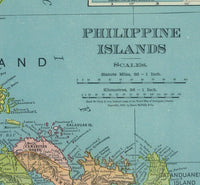 Old Map of Philippine Islands Philippines 1903 | Vintage Poster Wall Art Print | | Map Gift | Anniversary gift | Housewarming Gift