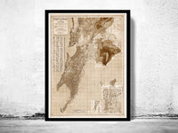 Old Map of Bombay 1933 Mumbai India Sepia Vintage Map | Vintage Poster Wall Art Print | Wall Map Print | Old Map Print | Map Gift