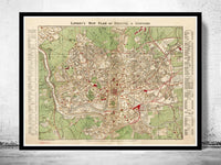 Old Map of Bristol UK 1890 | Vintage Poster Wall Art Print | Wall Map Print | Old Map Print | Map Gift | Anniversary gift