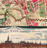 Old Map of Vienna Wien Austria 1712 | Vintage Poster Wall Art Print | Wall Map Print | Old Map Print | Map Gift | Anniversary gift