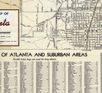 Old Map of Atlanta City Vintage Map | Vintage Poster Wall Art Print | Wall Map Print | Old Map Print | Map Gift | Anniversary gift