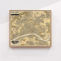 Old Map of Koln Germany 1930 Vintage Map | Vintage Map Wall Art Print