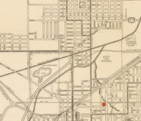 Old Map of Lincoln Nebraska 1929 Vintage Map Wall Map Print