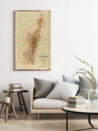 Old Map of Madagascar 1902 Vintage Map | Vintage Map Wall Art Print